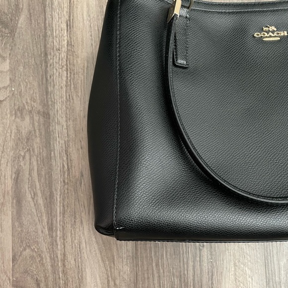 Stunning Vintage Coach Double Pocket Classic Black Purse - Picture 2 of 11